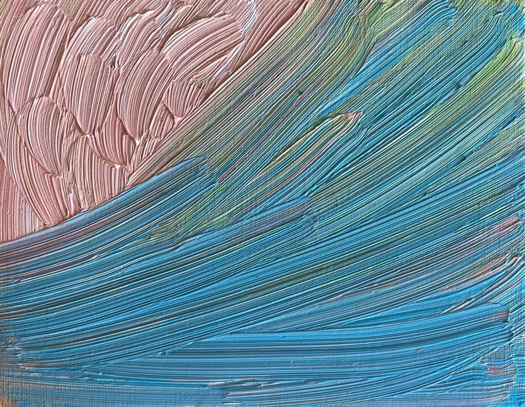 油絵「春2023.3.7」