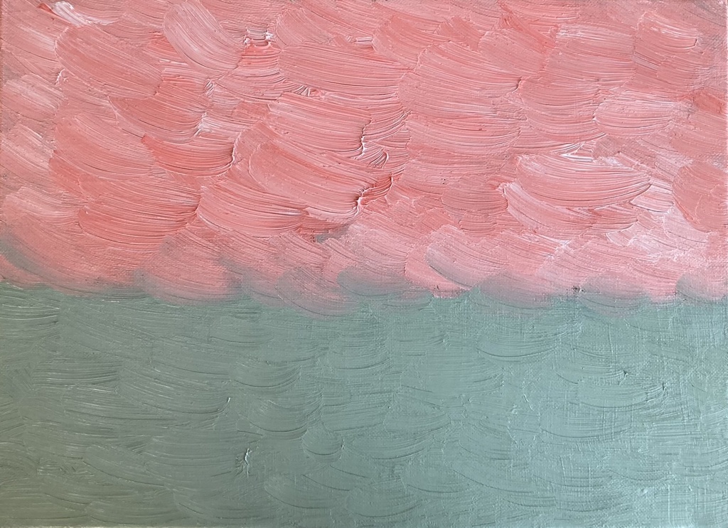 油絵「春2023.3.10」