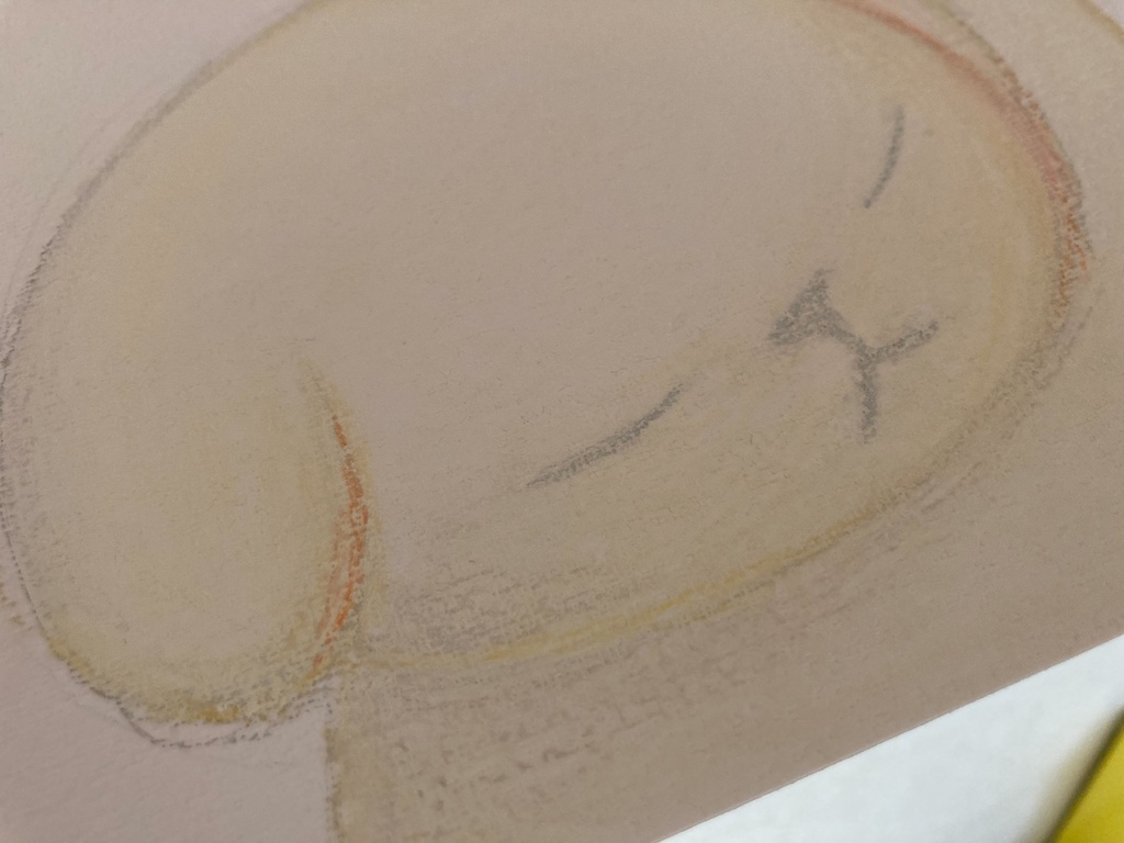 パステル画「吊」