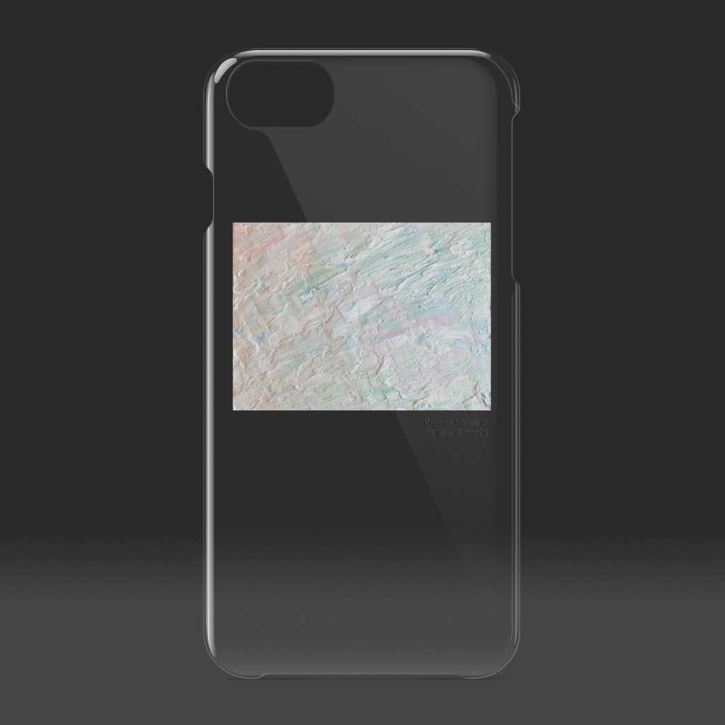 クリアiPhoneケース「春の幽霊」