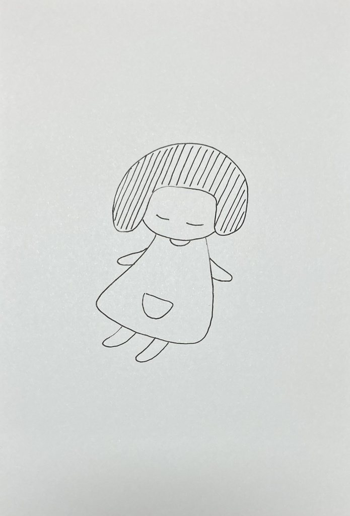 ボールペン画「ゆうくり」