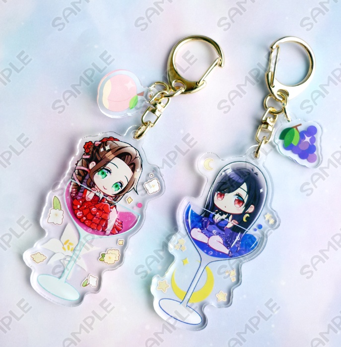 アクリルキーホルダー◆ドレスエアリス&ティファ(ティファ完売)