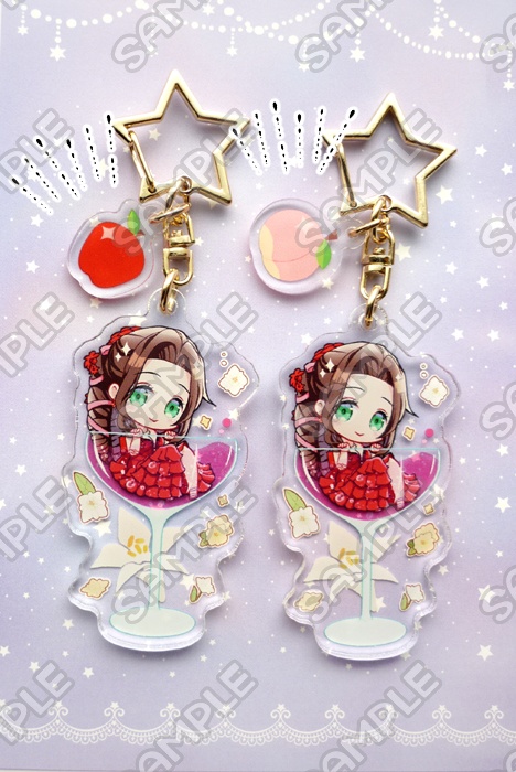 アクリルキーホルダー◆ドレスエアリス&ティファ(ティファ完売)