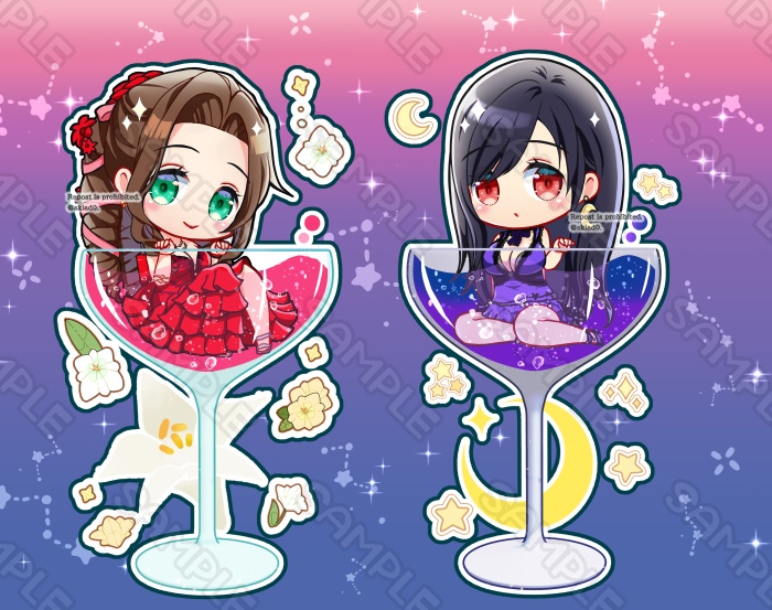 【頒布終了】🔔キャプション必読アクリルスタンドセット◆ドレスエアリス&ティファ
