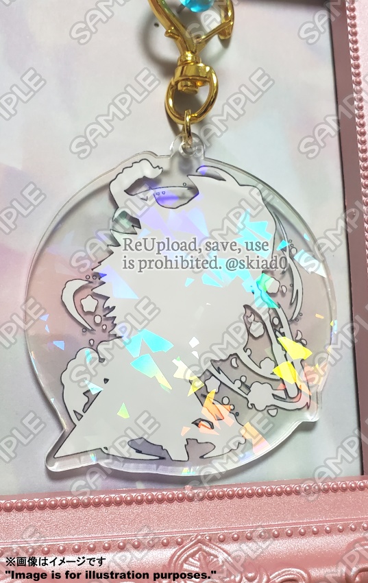 ザクエア/ホログラムアクリルキーホルダー