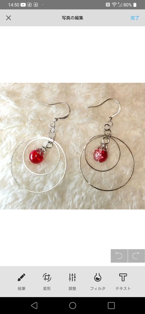【匿名配送】ピアス ハンドメイド 涼しげ ドロップ