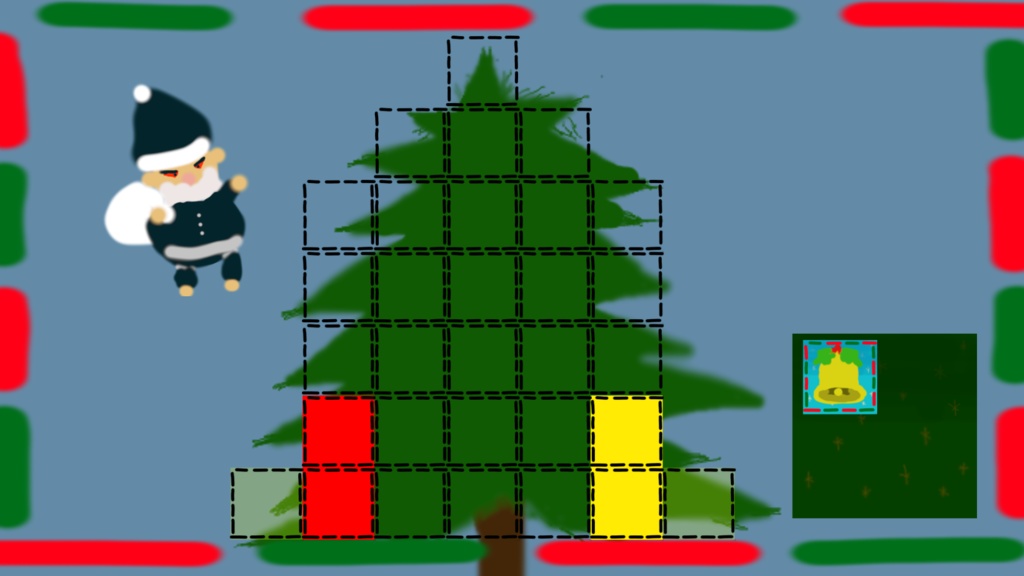 クリスマスイラスト素材＋素材を使ったDEMOゲーム