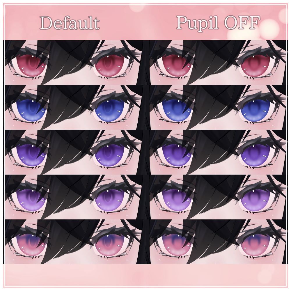 【EYEcolor14色】おしとやかメイク&アイテクスチャ【ラシューシャ/Lasyusha専用】