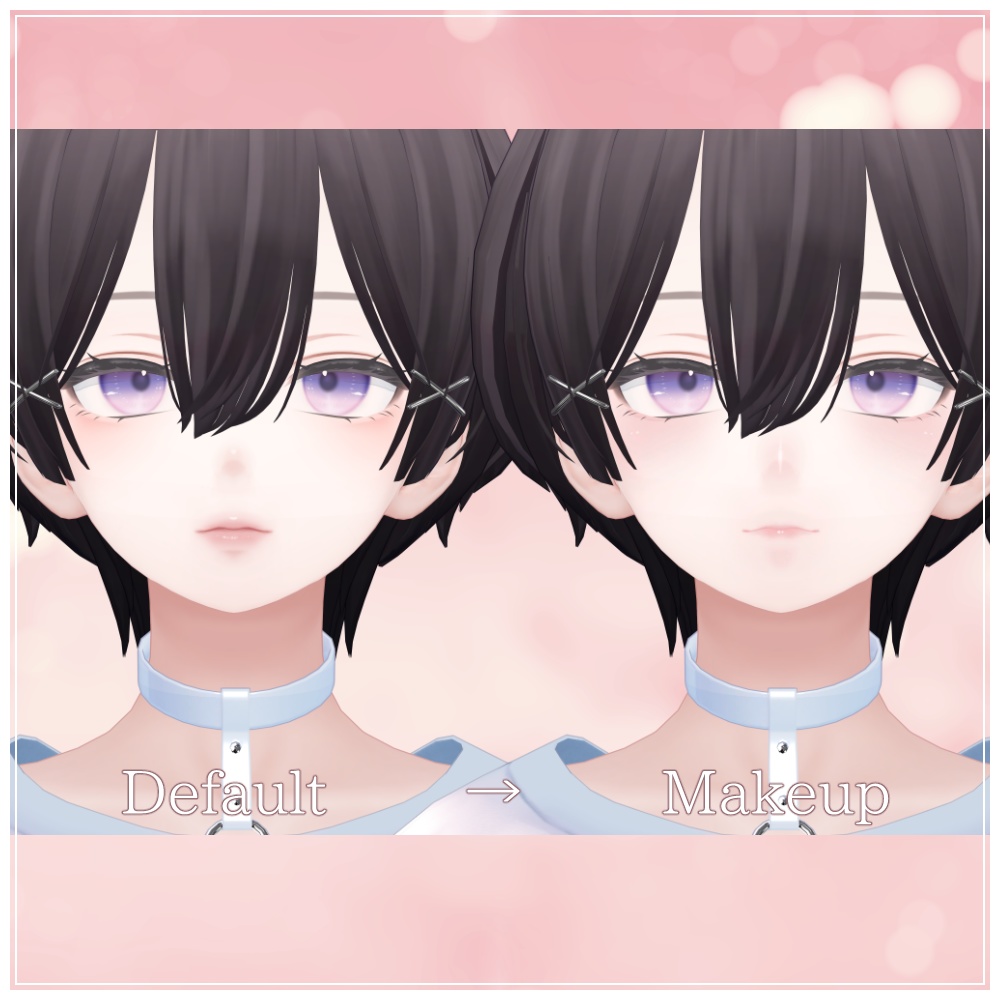 【EYEcolor14色】おしとやかメイク&アイテクスチャ【森羅専用】