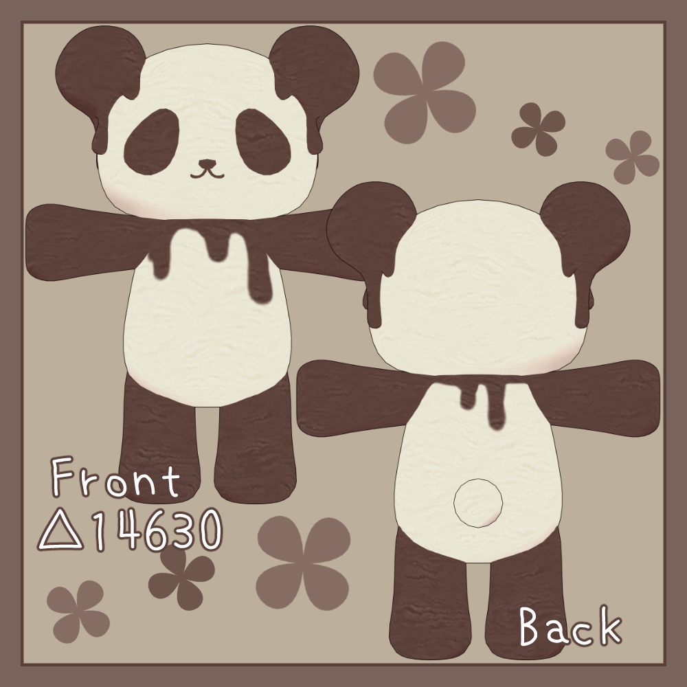 【セール中】あいすぱんだ IcePanda / オリジナル3Dモデル #あいすぱんだ3D