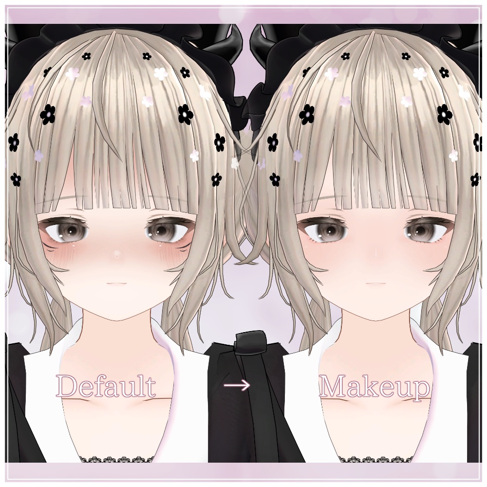 【Eyecolor14色】おしとやかメイク&アイテクスチャ【capra専用】