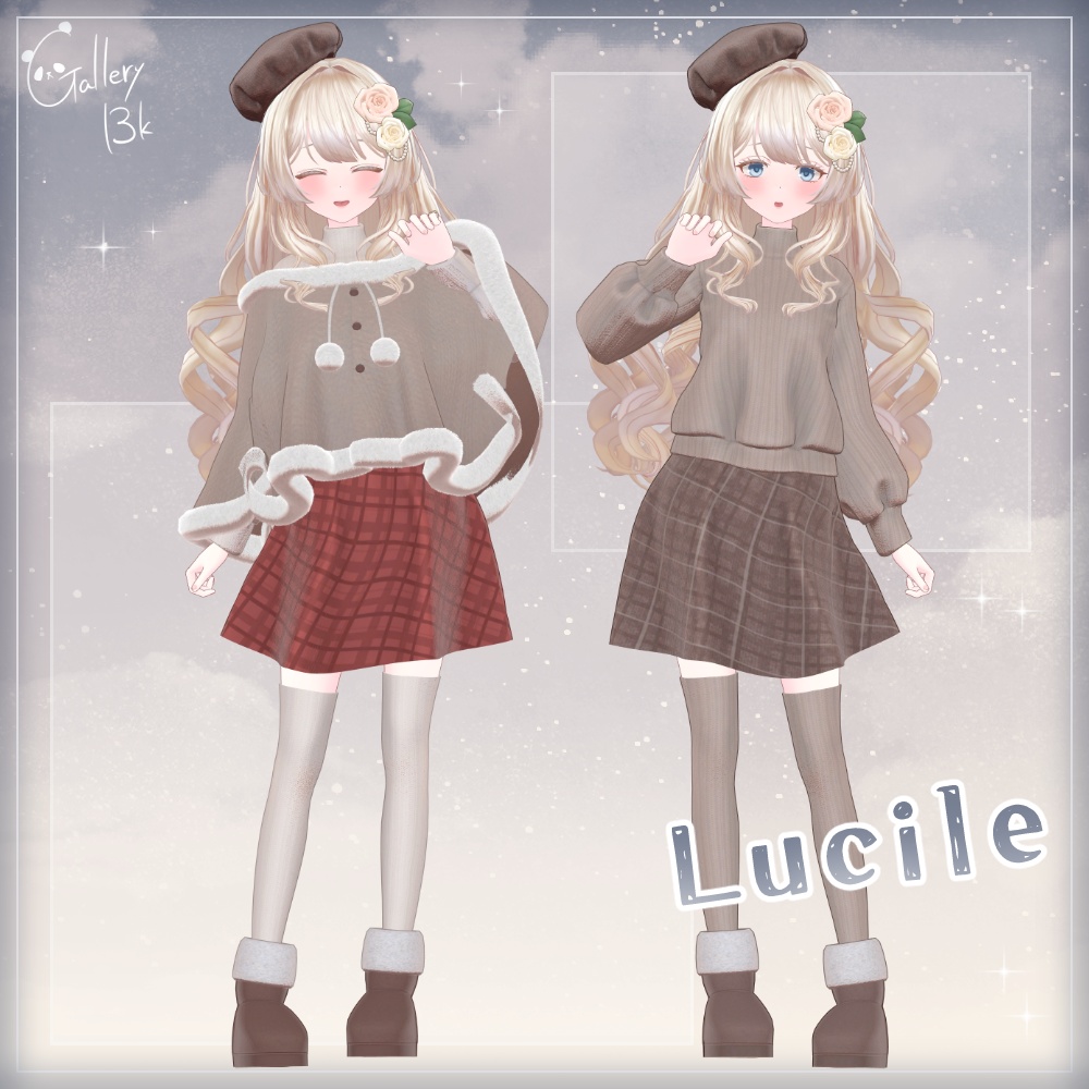 ふゆふわデートコーデ【15アバター/12素体対応・MA設定済み】