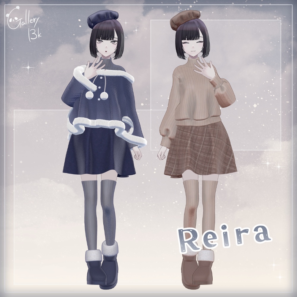 ふゆふわデートコーデ【15アバター/12素体対応・MA設定済み】