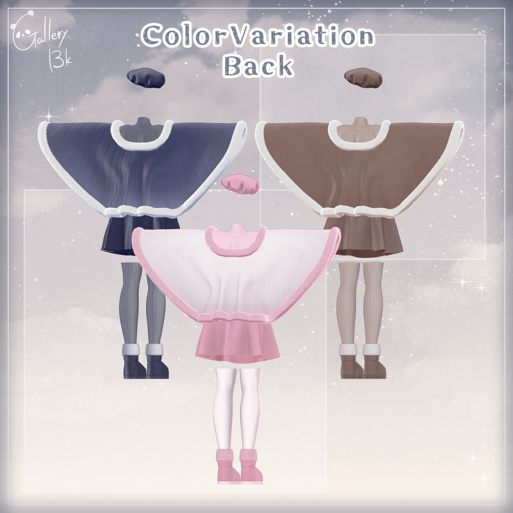 ふゆふわデートコーデ【8アバター/8素体対応・MA設定済み】