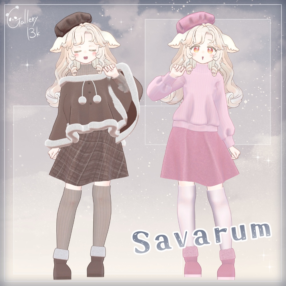 ふゆふわデートコーデ【8アバター/8素体対応・MA設定済み】