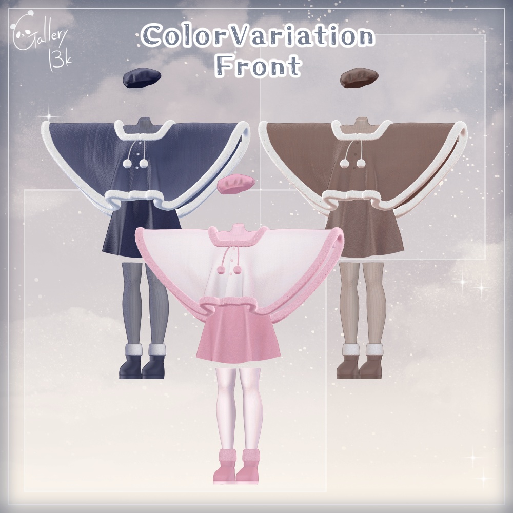 ふゆふわデートコーデ【8アバター/8素体対応・MA設定済み】