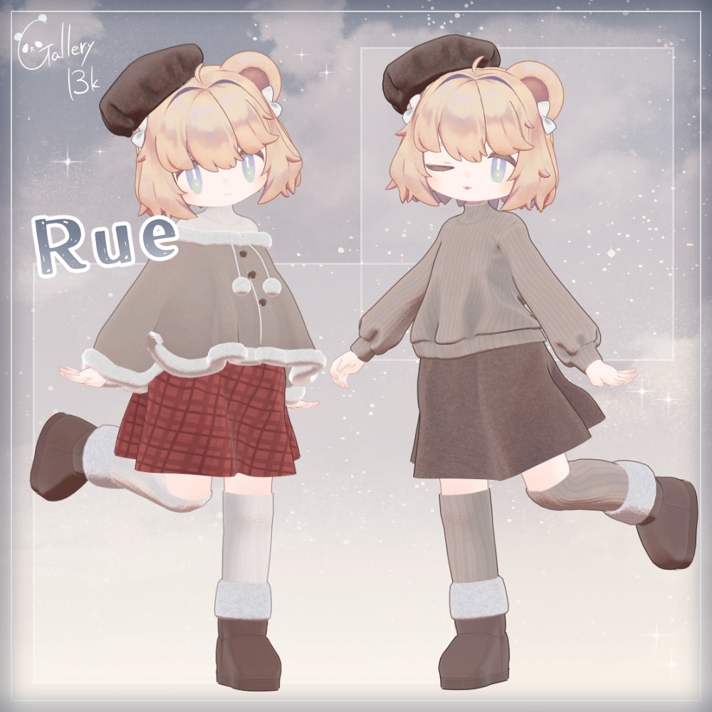 ふゆふわデートコーデ【8アバター/8素体対応・MA設定済み】