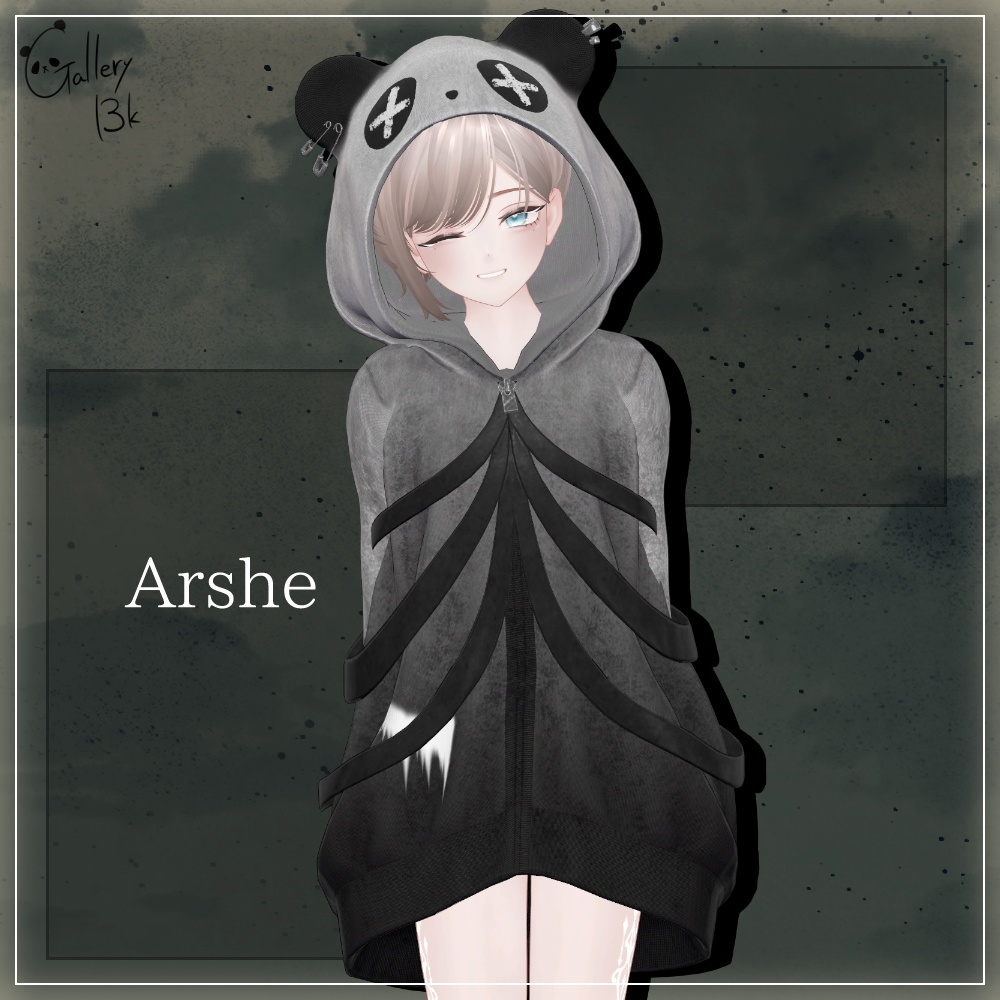 PandaRockHoodie【35素体対応・MA設定済み】