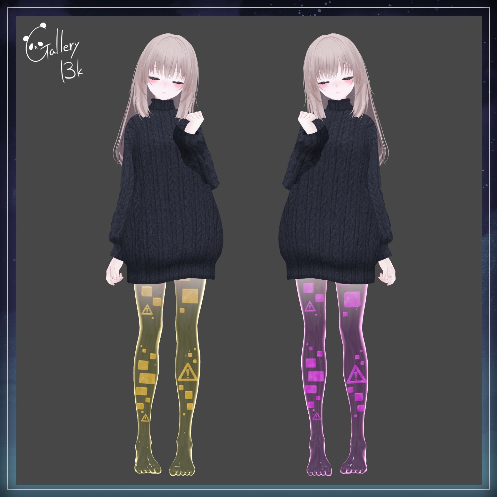 【15素体対応】ErrorLeg【Aquaglassコラボコンテンツ】