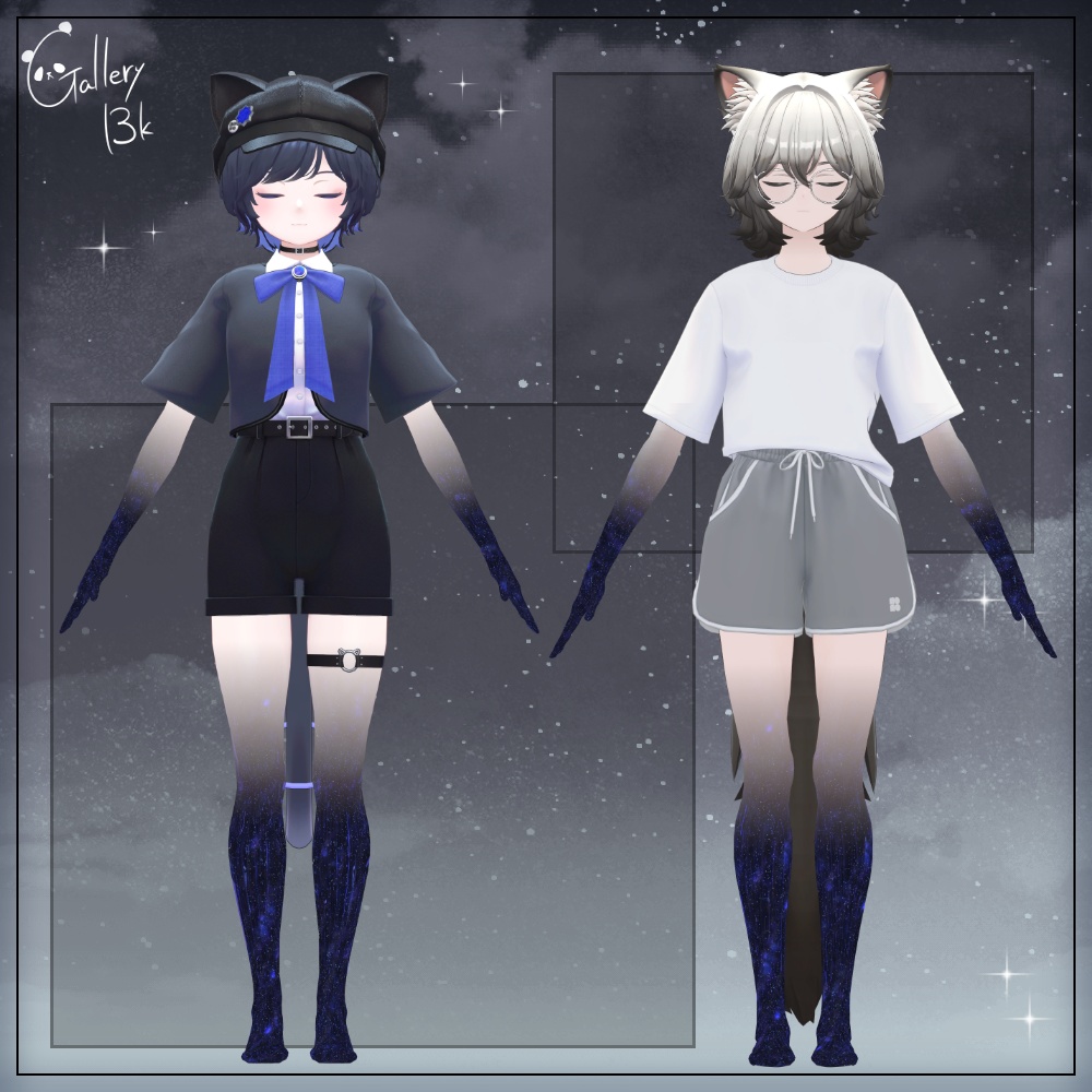 【35素体対応】手足星空化マテリアル StarryNight