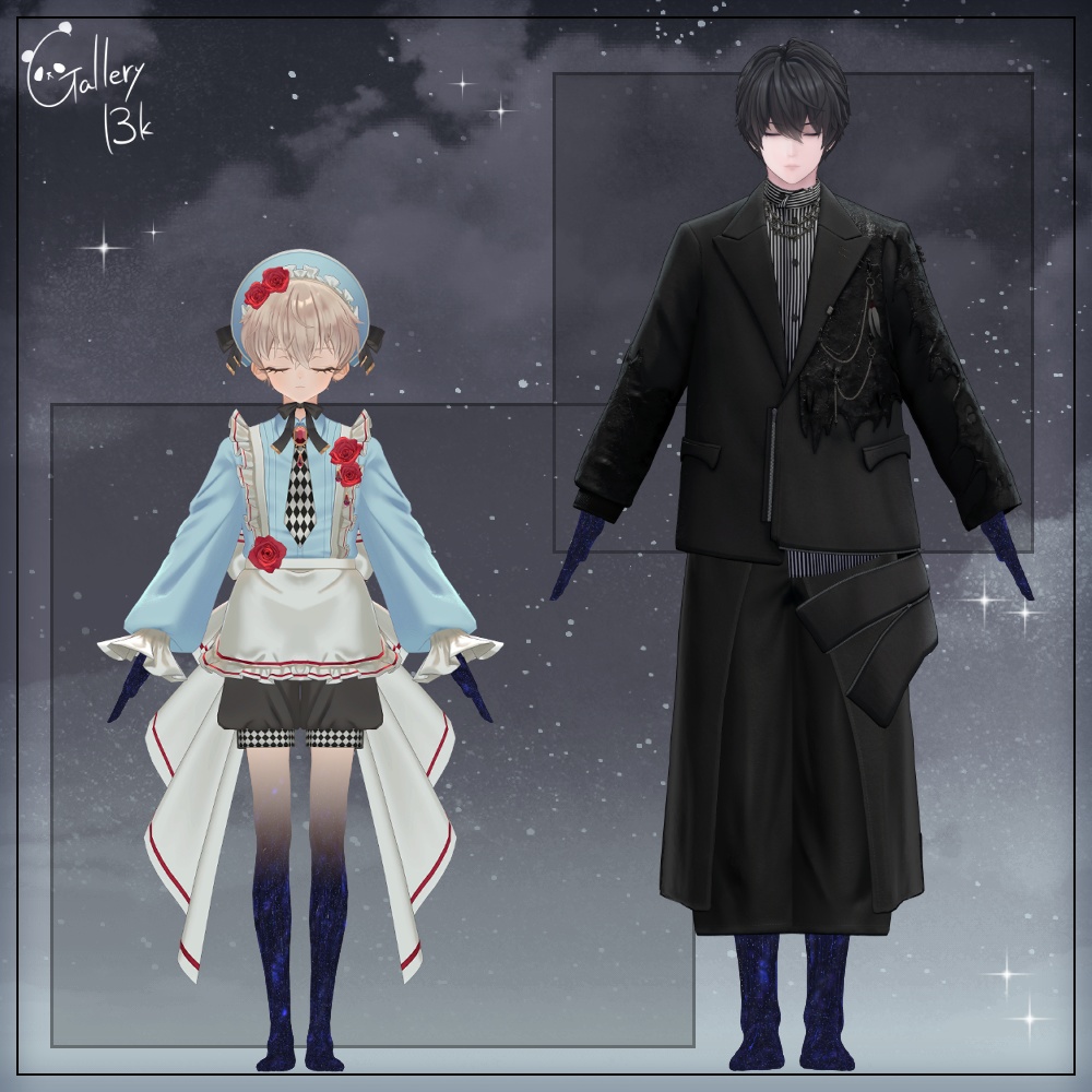 【35素体対応】手足星空化マテリアル StarryNight