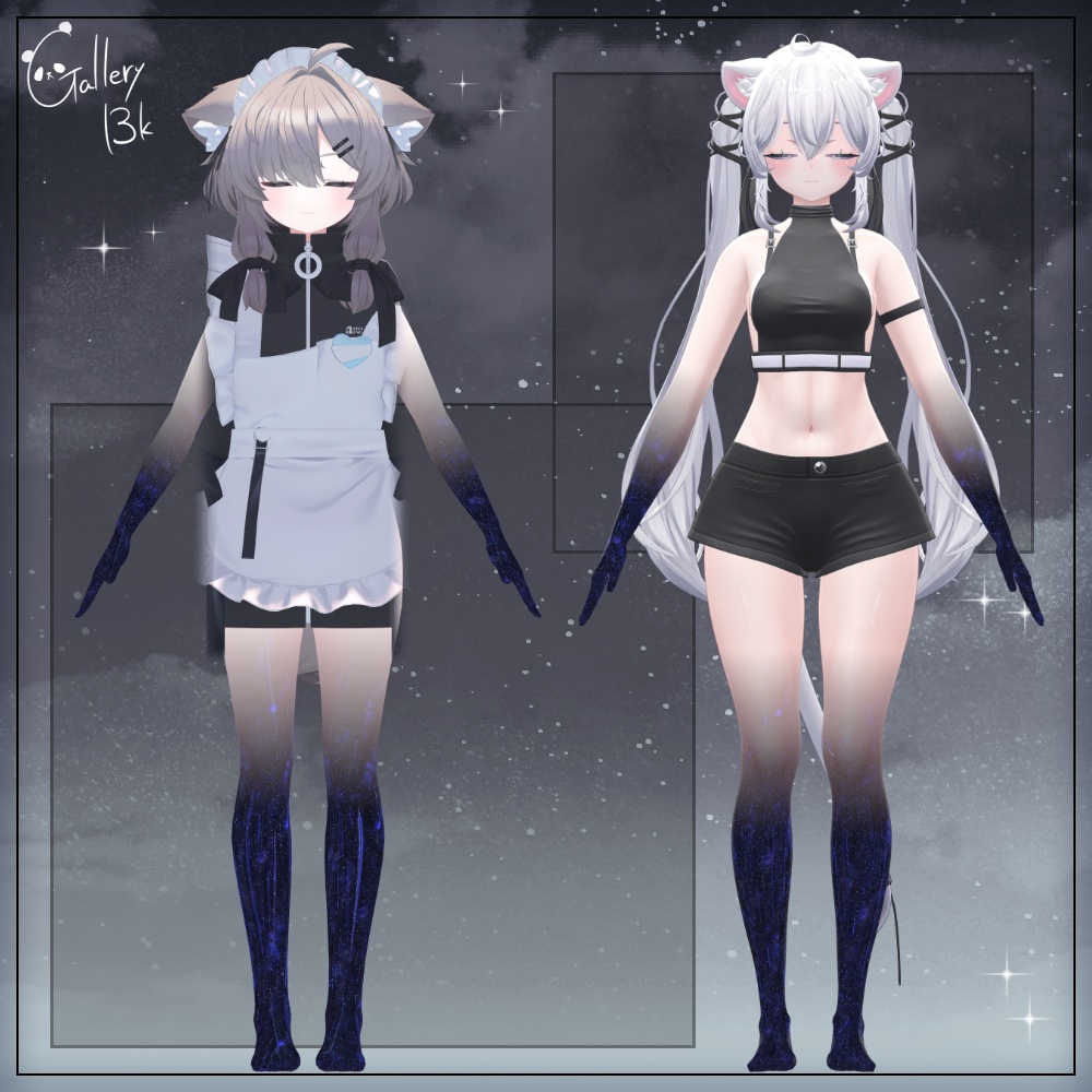 【35素体対応】手足星空化マテリアル StarryNight