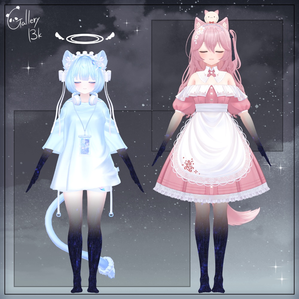 【35素体対応】手足星空化マテリアル StarryNight