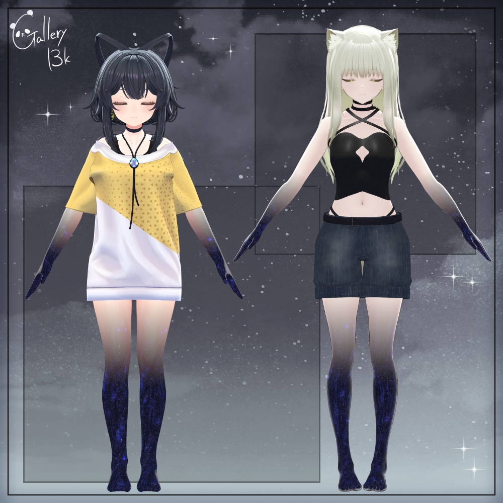 【35素体対応】手足星空化マテリアル StarryNight