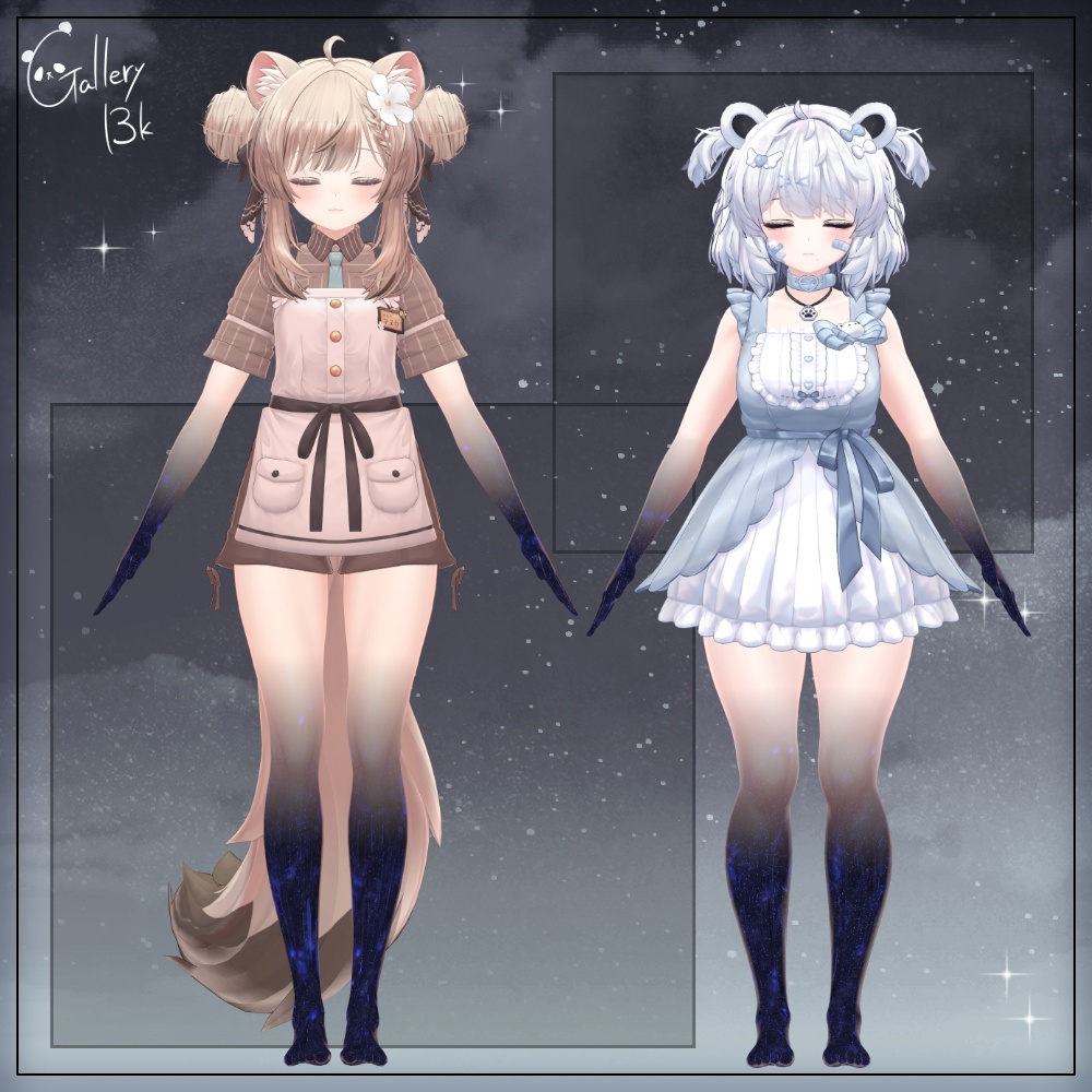 【35素体対応】手足星空化マテリアル StarryNight