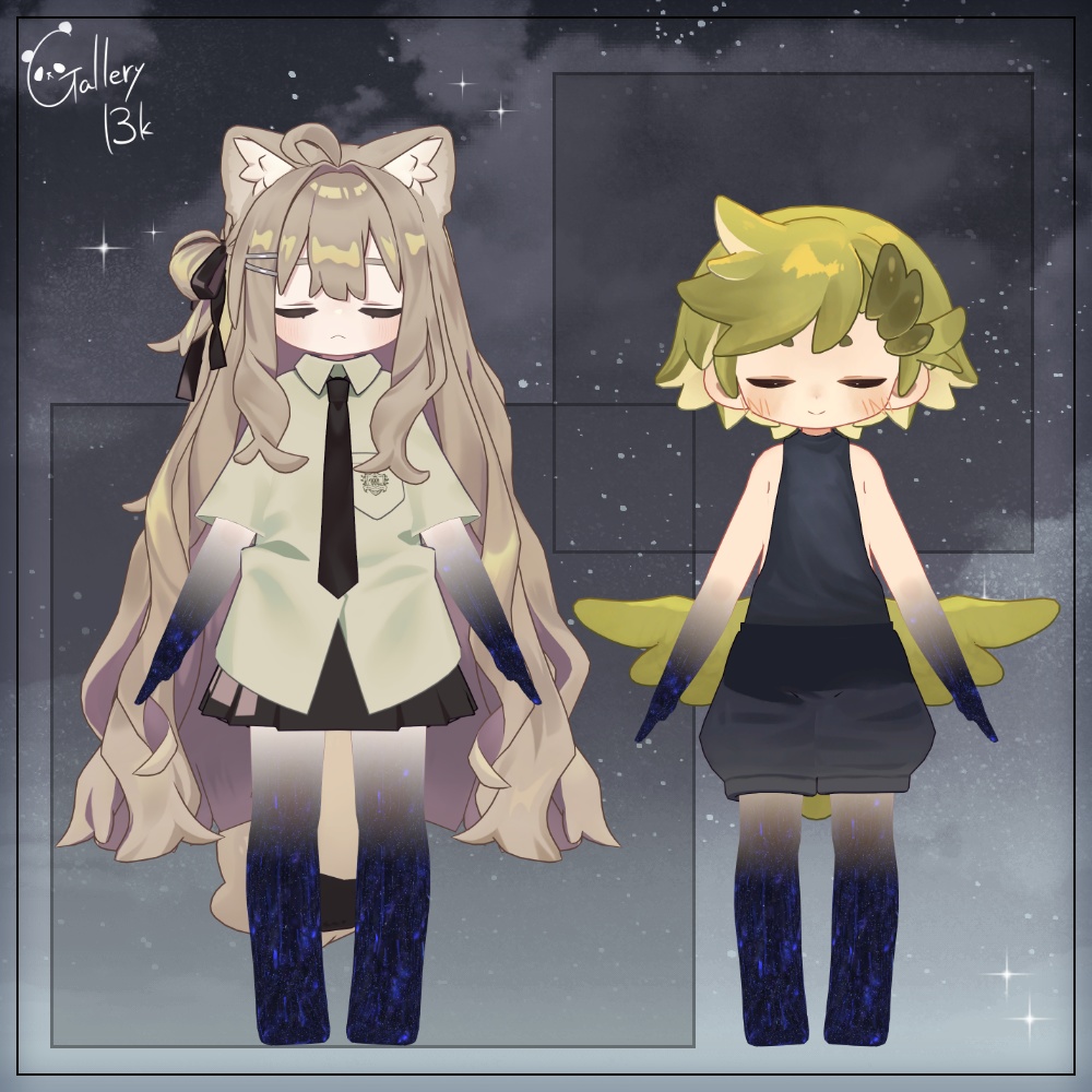 【35素体対応】手足星空化マテリアル StarryNight