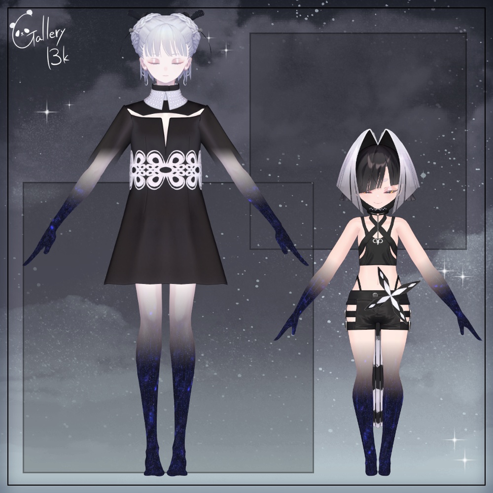 【35素体対応】手足星空化マテリアル StarryNight