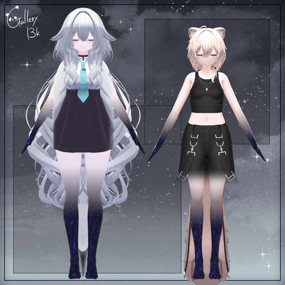 【35素体対応】手足星空化マテリアル StarryNight