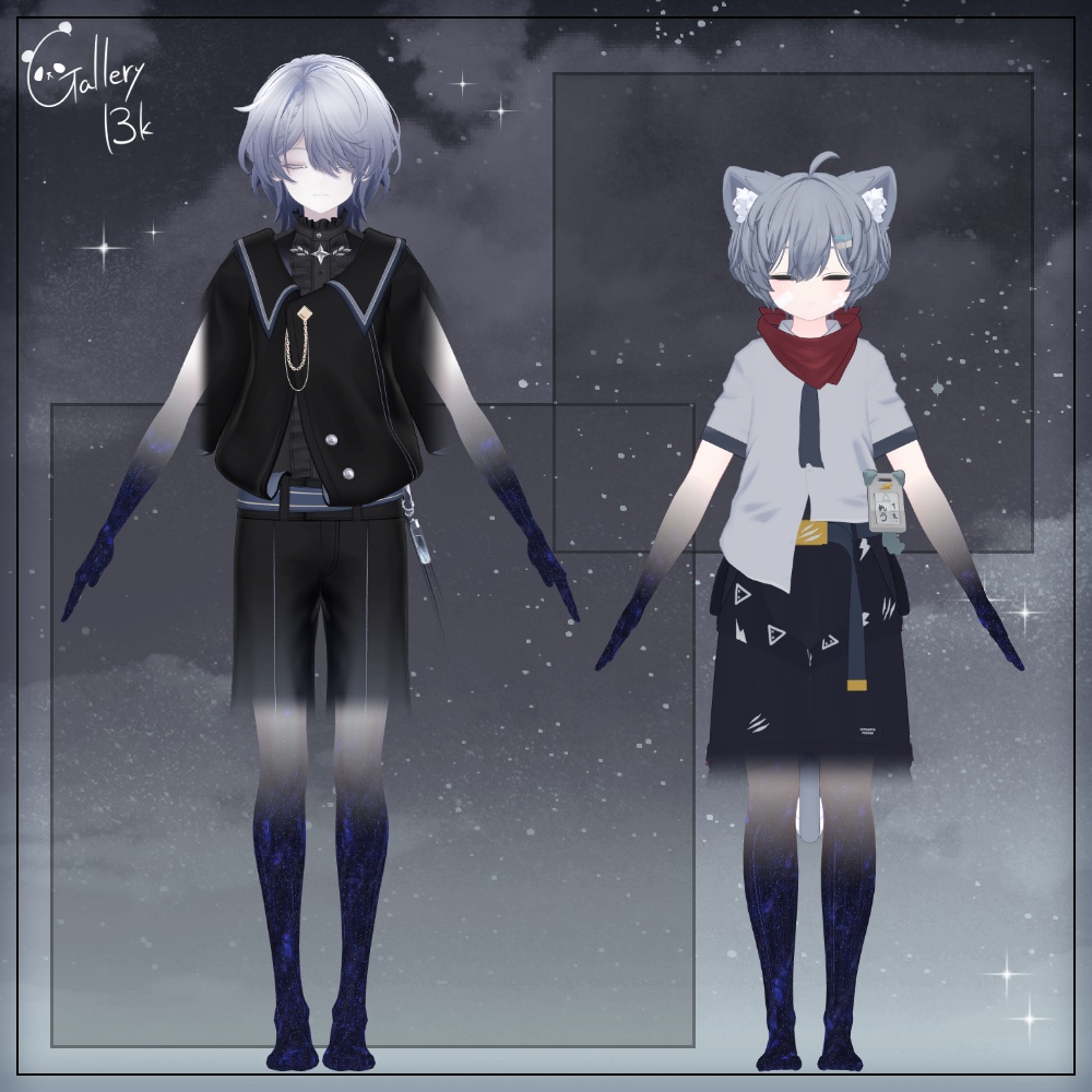 【35素体対応】手足星空化マテリアル StarryNight