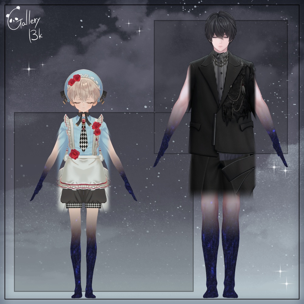 【39素体対応】手足星空化マテリアル StarryNight