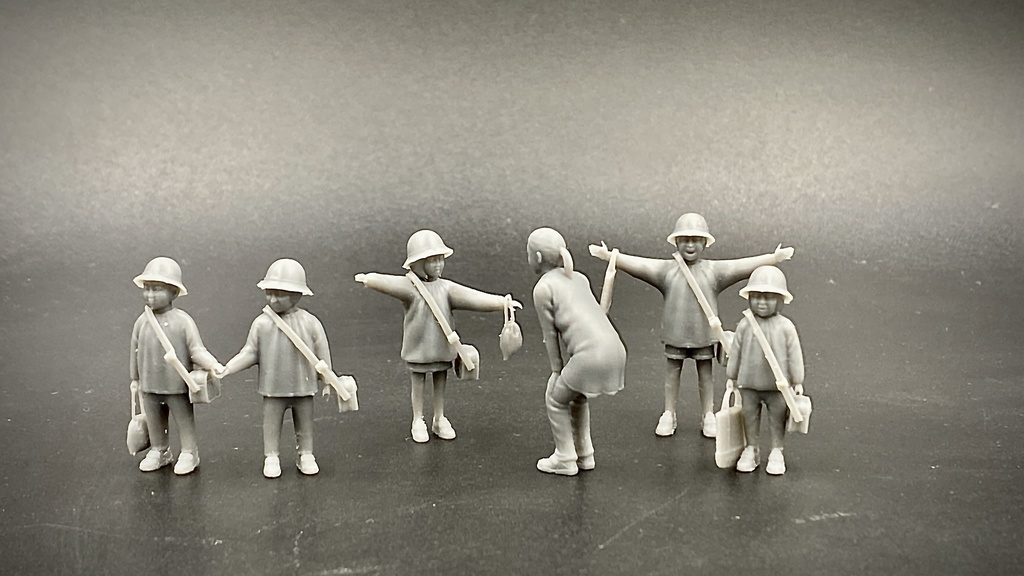 1/35幼稚園児登園セットA