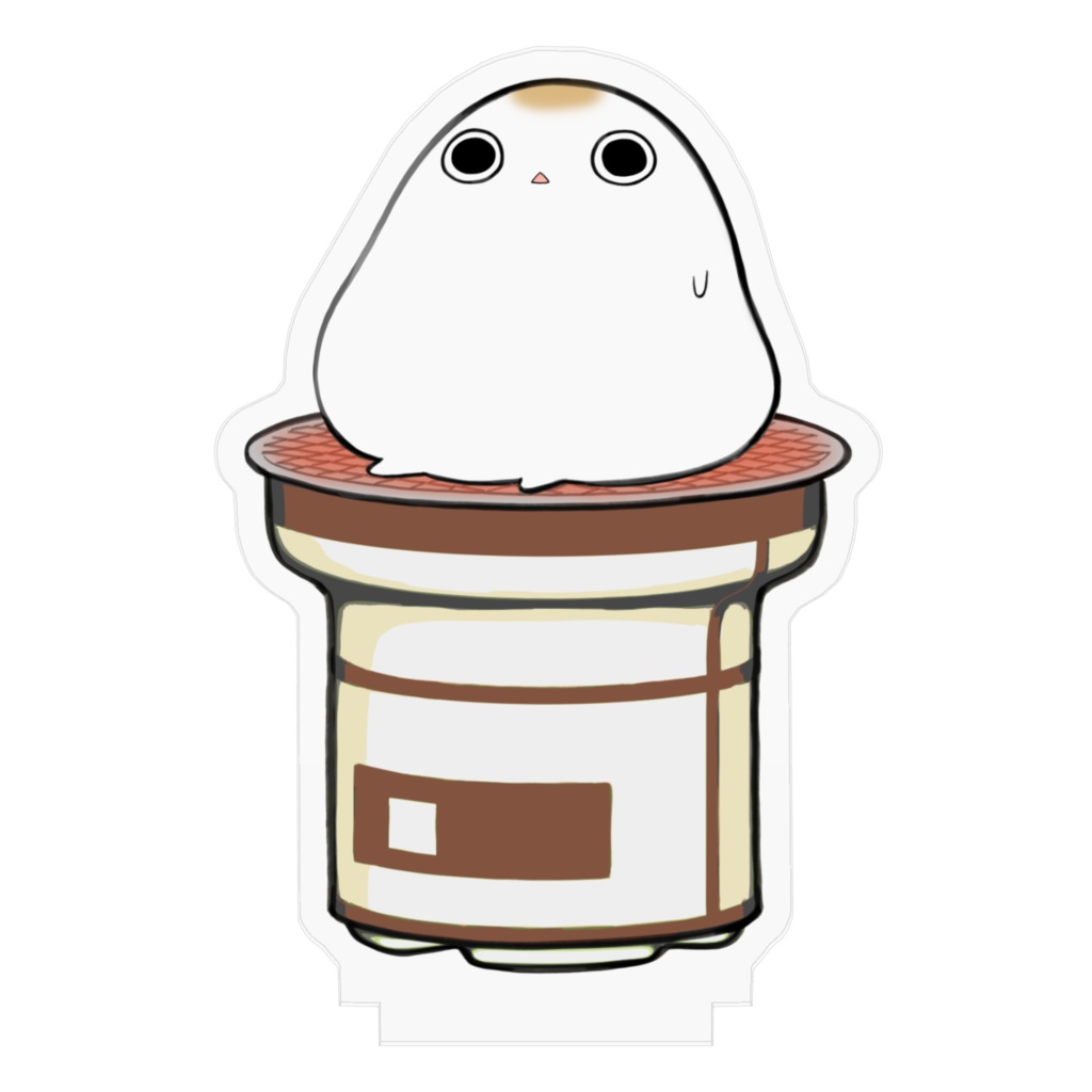 7輪で焼かれるおもちさん