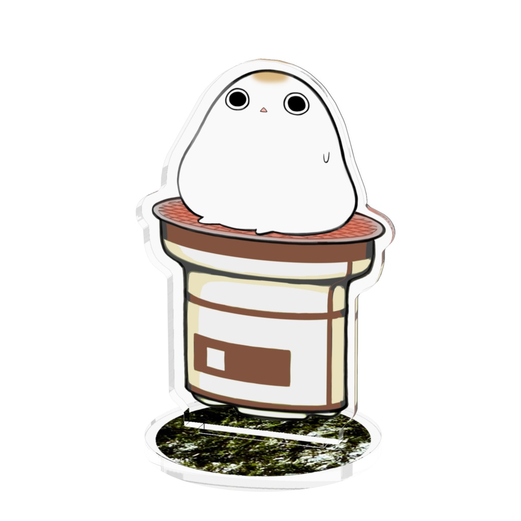 7輪で焼かれるおもちさん