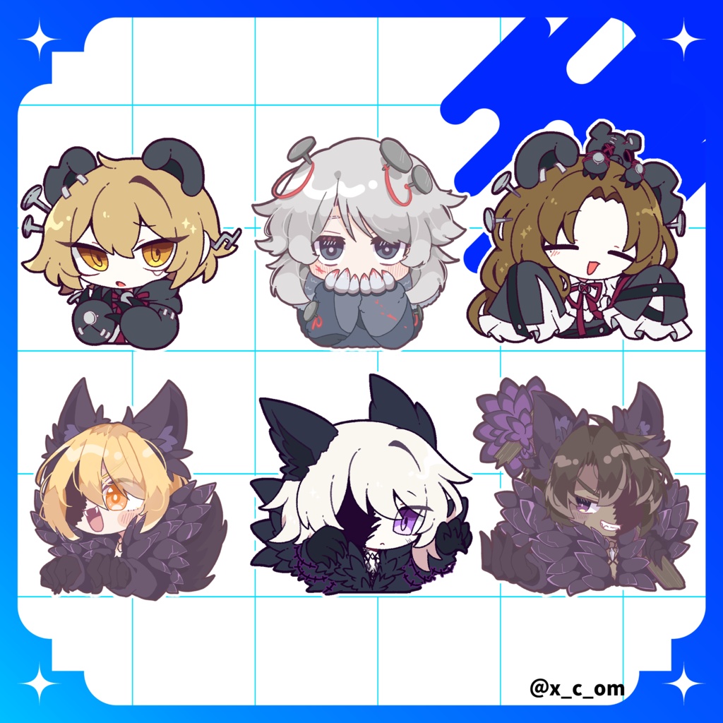 ステッカーセット【呪いの釘・電信柱】