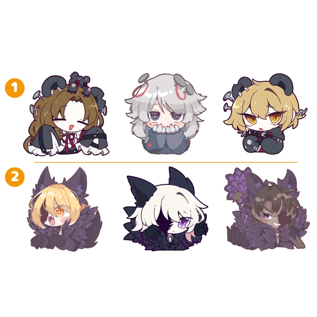 ステッカーセット【呪いの釘・電信柱】