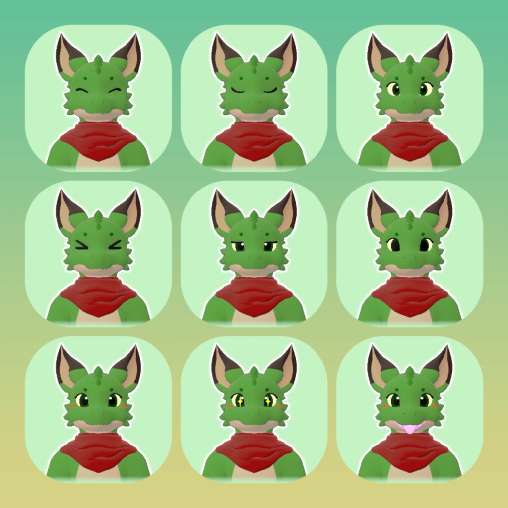 【オリジナル3Dモデル】りょく(Ryoku)