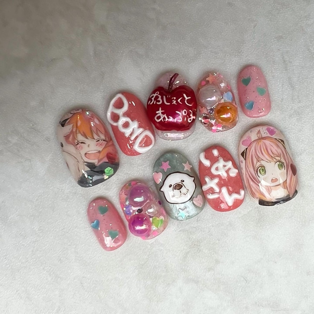 アーニャ スパイファミリー ネイルチップ