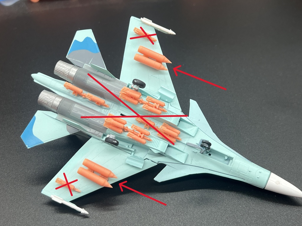 1531 1/144 SU-27用S-8KO 戦闘機キットは含まれていません