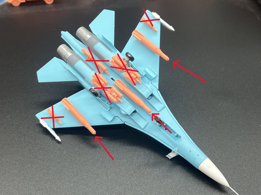 1532 1/144 SU-27用KAB-1500 戦闘機キットは含まれていません