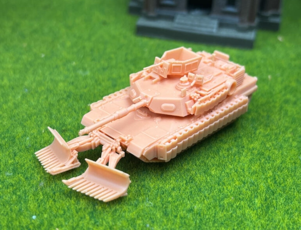 1077 1/144 M1A2 エイブラムス tusk3 mine plow