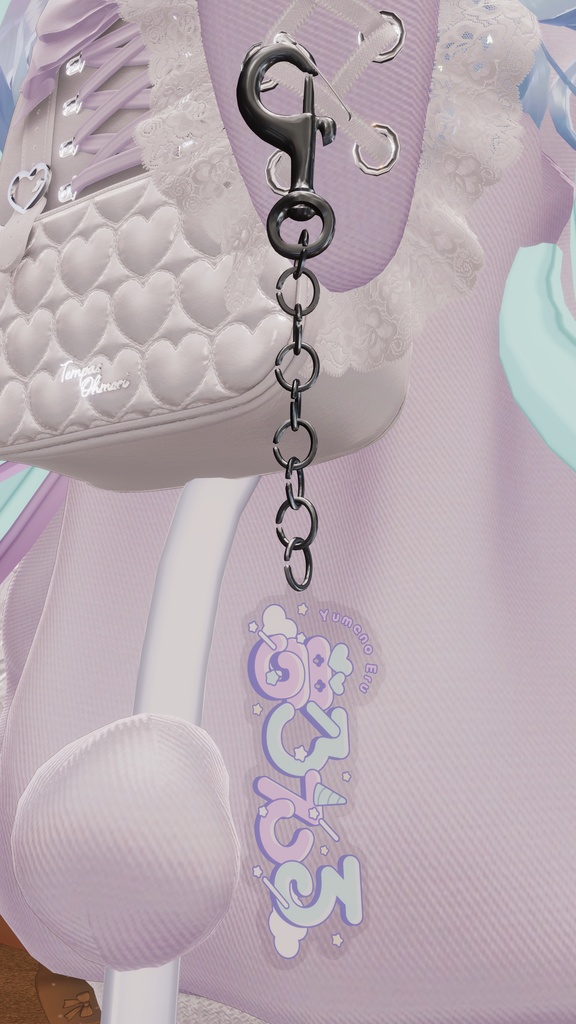 夢乃える公式【ロゴアクリルキーホルダー】VRCHATでもリアルでも!今だけ限定!VRCHAT向けデータ付き!