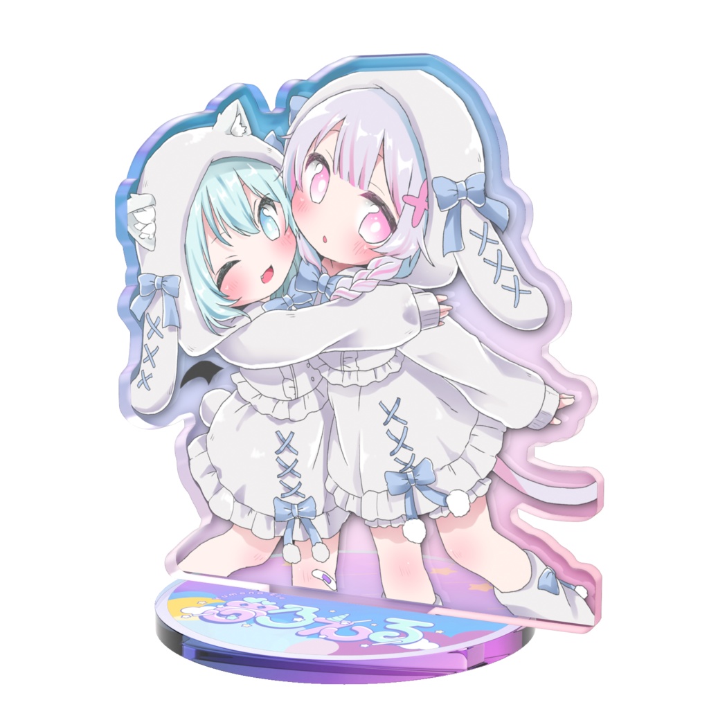 夢乃えるロゴ入り シフォショコオーロラアクスタ