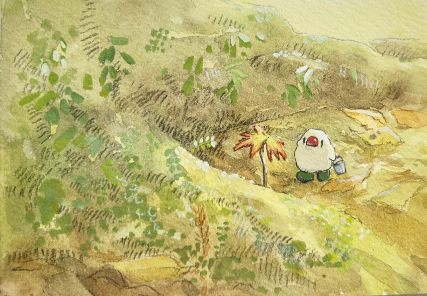 幼苗のみまもり文ちゃん