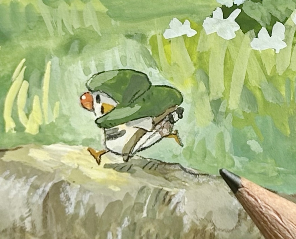 シャガの森をひと駆け