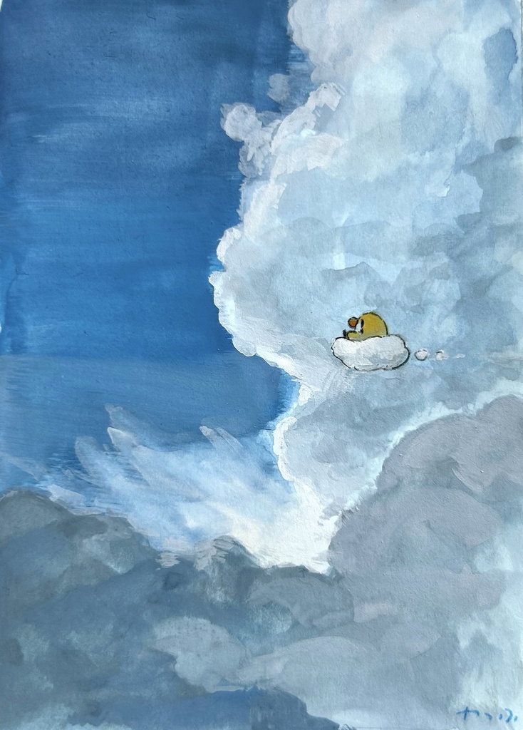 積乱雲を迂回
