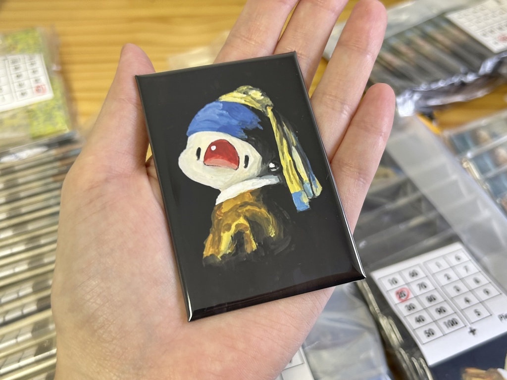 キンカ名画【マグネット缶バッジ】